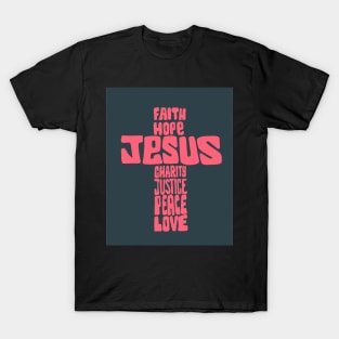 Jesus Christ Cross illustration T-Shirt